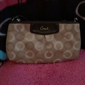 NEW Coach Wristlet Beige fabric